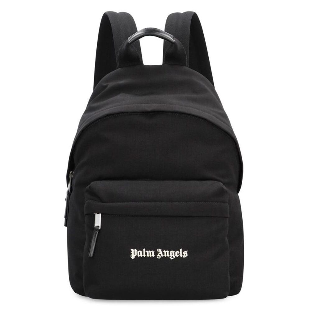 PALM ANGELS Gothic Logo Backpack Men BLACK Backpacks